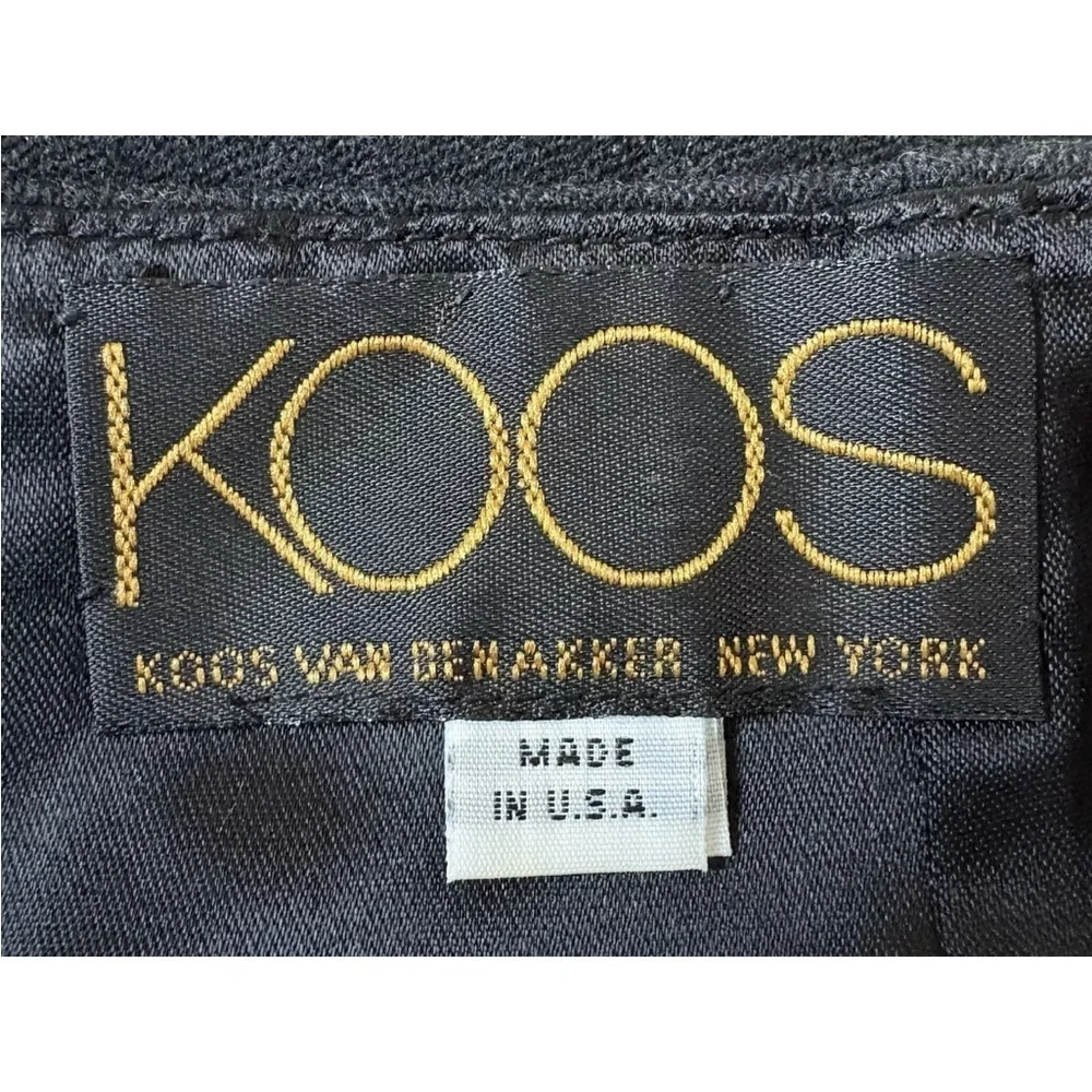 Koos van den Akker Beaded Sequin Lace Appliqué‎ Wool Skirt Womens Size 18